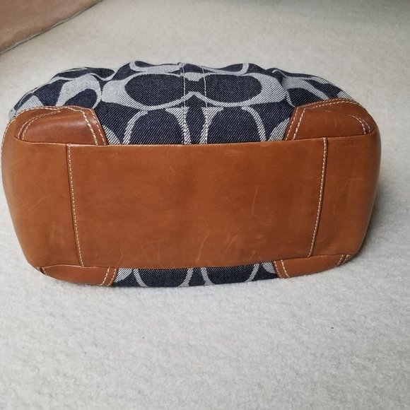 Vintage Coach Leather and Denim Collection Bag - Picture 14 of 14